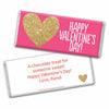 Bonnie Marcus Personalized Valentine's Day Glitter Heart Hershey's Hershey's Milk Chocolate Bar & Wrapper