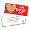 Bonnie Marcus Personalized Valentine's Day Glitter Heart Hershey's Hershey's Milk Chocolate Bar & Wrapper