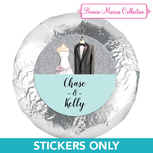 Wedding Wedding Reception Favors 1.25" Stickers (48 Stickers)