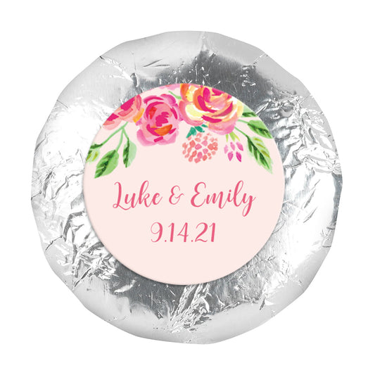 In the Pink Wedding Favors Stickers (48 Stickers)