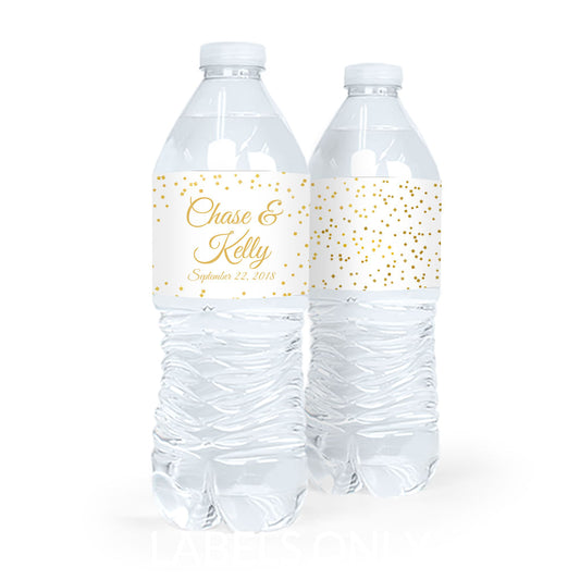 Wedding Confetti Water Bottle Labels (5 Labels)