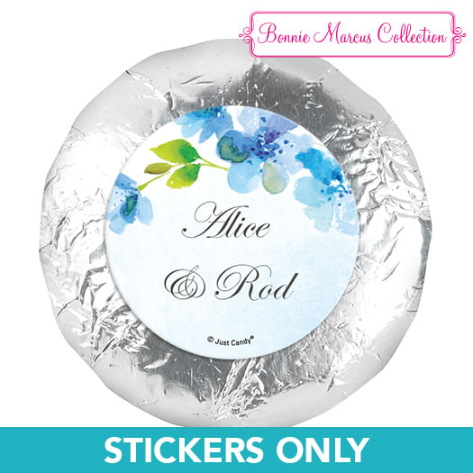 Personalized Wedding Flower Arch 1.25" Stickers (48 Stickers)