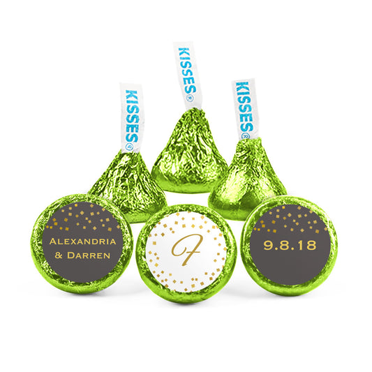 Personalized Wedding Divine Gold Hershey's Kisses