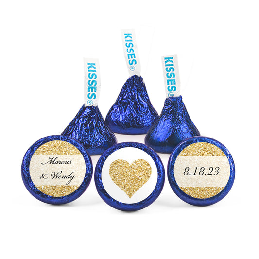 Personalized Wedding Glitter Hershey's Kisses