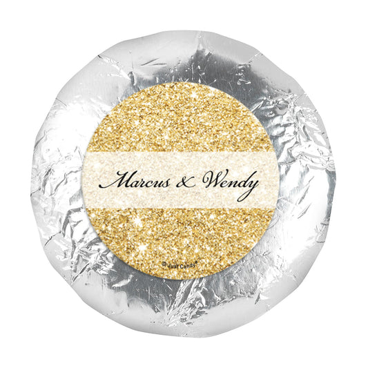 Personalized Wedding All That Glitters 1.25" Stickers (48 Stickers)