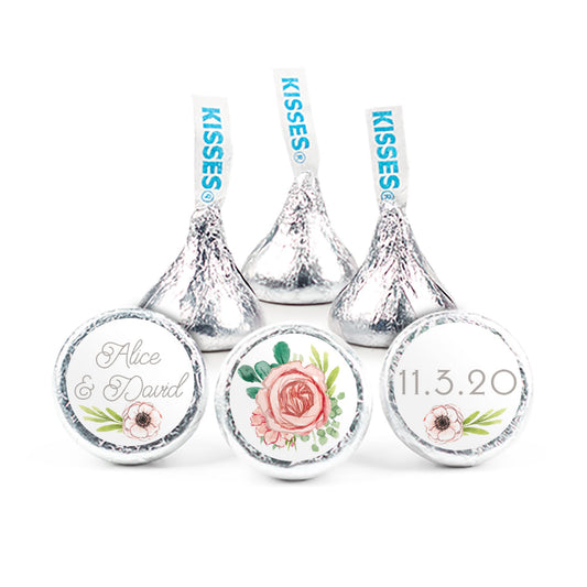 Personalized Wedding Blossom Bliss Hershey's Kisses