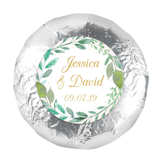 Personalized Wedding Forever Foliage 1.25" Stickers (48 Stickers)