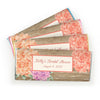 Bonnie Marcus Collection Personalized Chocolate Bar Wrappers Chocolate and Wrapper Blooming Joy Bridal Shower Favor