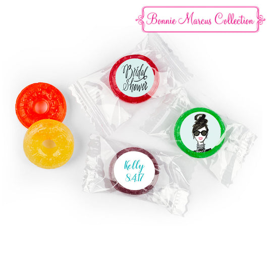 Bonnie Marcus Collection Showered in Vogue Bridal Shower Stickers - Custom LifeSavers 5 Flavor Hard Candy