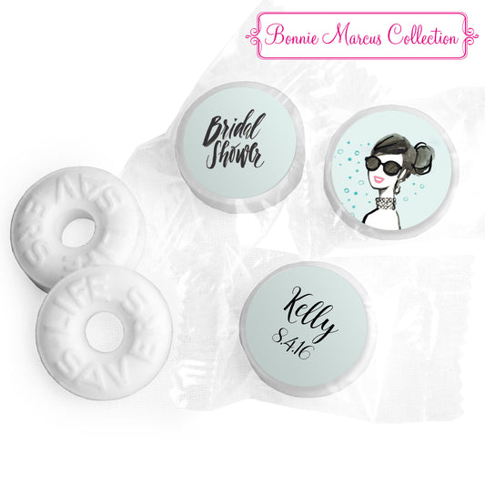 Bonnie Marcus Collection Sunny Soiree Bridal Shower Stickers - Custom Life Savers