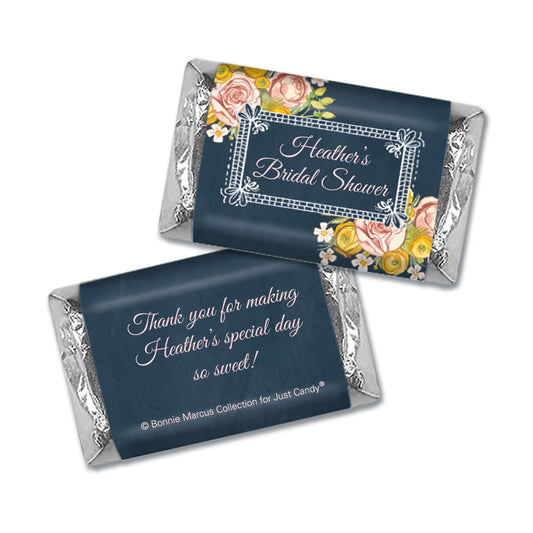 Personalized Bonnie Marcus Bridal Shower Chalkboard Flowers Hershey's Miniatures