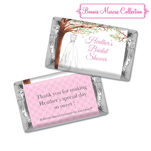 Personalized Bonnie Marcus Bridal Shower Wonderful Wedding Dress Hershey's Miniatures