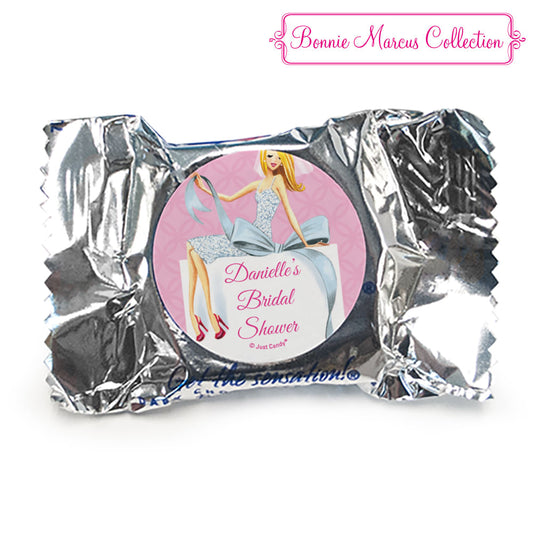 Personalized Bonnie Marcus Wedding Beautiful Bride with Bow Blonde York Peppermint Patties - pack of 70