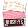 Personalized Bonnie Marcus Bridal Shower Botanical Wreath Hershey's Milk Chocolate Bar & Wrapper