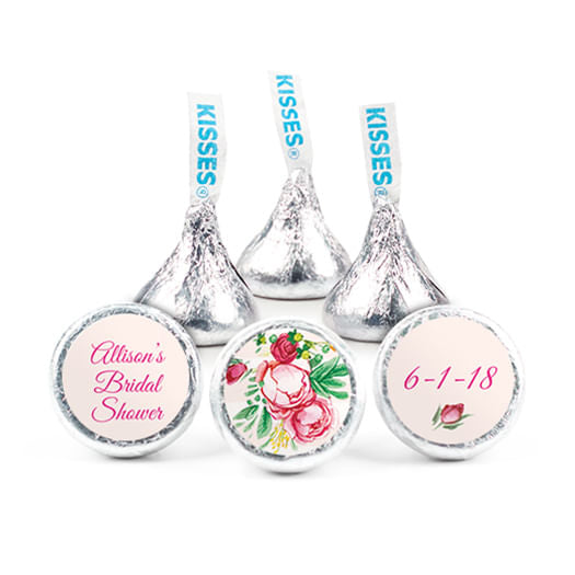 Personalized Bridal Shower Fabulous Floral Hershey's Kisses