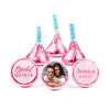 Personalized Bridal Shower Magenta Florals Hershey's Kisses