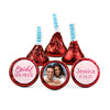 Personalized Bridal Shower Magenta Florals Hershey's Kisses