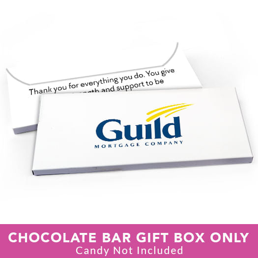 Deluxe Personalized Business Add Your Logo Candy Bar Favor Box