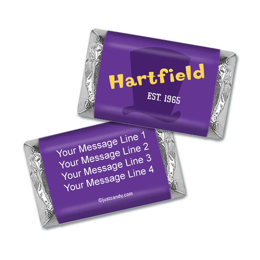 Personalized Business Promotional Willy Wonka Theme Hershey's Miniature Wrappers Only