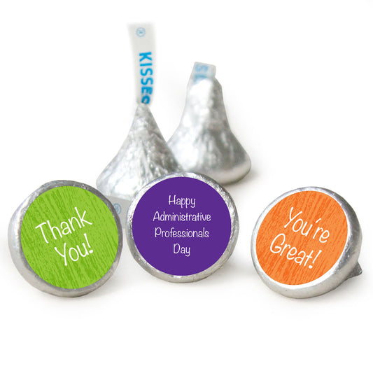 Custom Hershey's Kisses Candy - Great Thank You Stickers Assembled Kisses