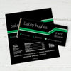 Personalized Resume Stripes Chocolate Bar Wrappers