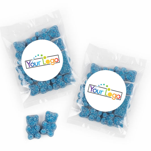 Personalized Business Add Your Logo Candy Bags with Gummi Bears