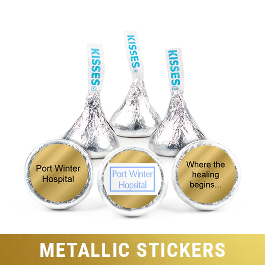 Personalized Metallic Business Add Your Logo Hershey's Kisses