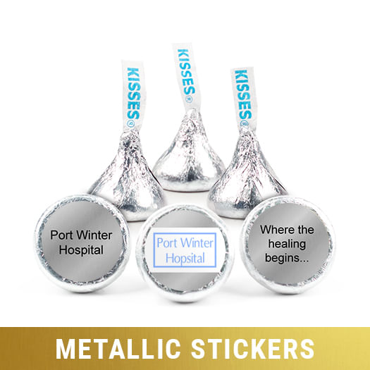 Personalized Metallic Business Add Your Logo Hershey's Kisses