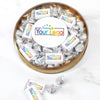 Personalized Add Your Logo Large Plastic Tin Hershey's Kisses and Miniatures