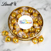 Personalized Add Your Logo Large Gold Lindt Gift Tin