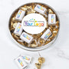 Personalized Add Your Logo Large Plastic Tin Hershey's Kisses and Miniatures