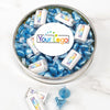 Personalized Add Your Logo Large Plastic Tin Hershey's Kisses and Miniatures