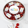 Personalized Add Your Logo Large Plastic Tin Hershey's Kisses and Miniatures