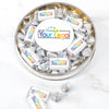 Personalized Add Your Logo Large Plastic Tin Hershey's Kisses and Miniatures