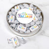 Personalized Add Your Logo Large Plastic Tin Hershey's Kisses and Miniatures