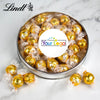 Personalized Add Your Logo Large Silver Lindt Gift Tin