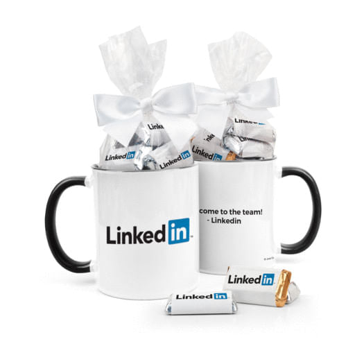 Personalized Business Add Your Logo 11oz Mug with Hershey's Miniatures