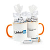 Personalized Business Add Your Logo 11oz Mug with Hershey's Miniatures