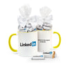 Personalized Business Add Your Logo 11oz Mug with Hershey's Miniatures