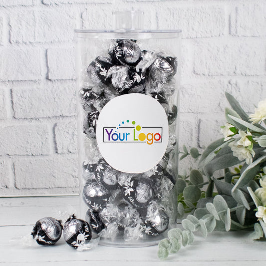 Custom Business Lindor Truffles Canister Gift - Add Your Logo