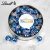 Personalized Add Your Logo Extra Large Silver Lindt Gift Tin