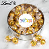 Personalized Add Your Logo Extra Large Silver Lindt Gift Tin