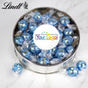 Personalized Add Your Logo Extra Large Silver Lindt Gift Tin