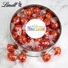 Personalized Add Your Logo Extra Large Silver Lindt Gift Tin