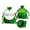 Custom Add Your Logo Chocolate Coins in Organza Bag with Gift Tag