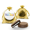 Custom Add Your Logo Chocolate Covered Oreo Organza Bag