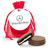 Personalized Valentine's Day Add Your Logo Chocolate Covered Oreo Cookie in Organza Bags