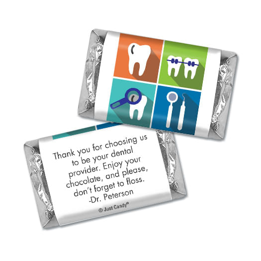 Personalized Add Your Logo Dental Pop Art Hershey's Miniatures