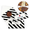 Personalized Business Add Your Logo Stripes Gourmet Infused Belgian Chocolate Bars (3.5oz)