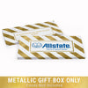 Deluxe Personalized Add Your Logo Stripes Candy Bar Favor Box